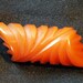 Bakelite Brooch-Deeply Carved Butterscotch