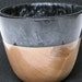 Unique Handcrafted Wooden Bowl made of Maple Wood with an Black Resin Pearl Rim