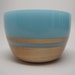 Hard Wood Maple Bowl with a Frost Lite-Blue Top & Inlay