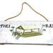 Tiki Bar Vintage Wooden Sign // Garden Outdoor Decor // Lawn ornament // planter // tropical