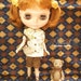 30% OFF - LAST SET - Girlish lovely shirt with dark brown pocket pants set for Blythe doll - last set