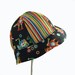 Preschool Boys Robot Bucket Sun Hat Striped Black Green Yellow