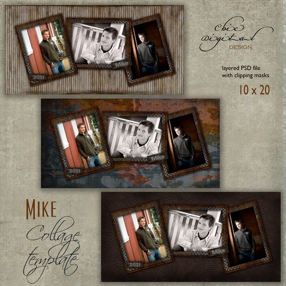 10 x 20 Senior COLLAGE TEMPLATE Mike 10x20 10 x 20 Senior COLLAGE TEMPLATE Mike 10x20