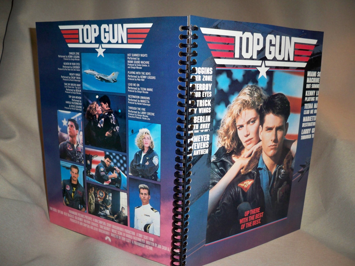 Top Gun record album cover notebook by ReallyCoolNotebooks on Etsy