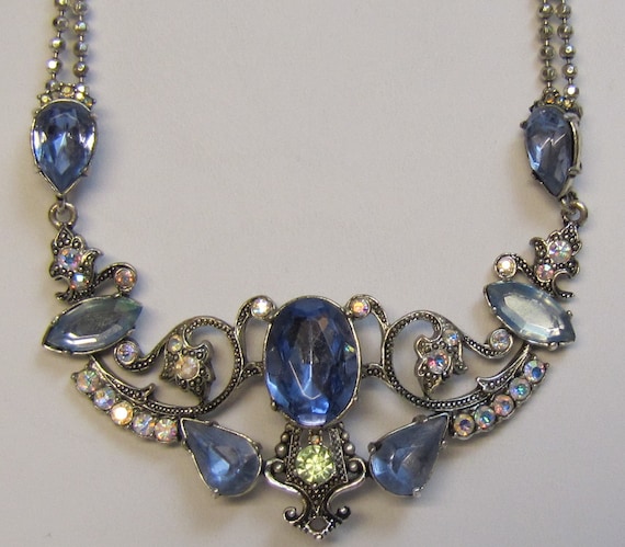 Classic 1970's Avon Rhinestone Necklace by newoldjewels on Etsy