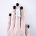 bullet crystal ring - bullet ring, arrow ring, crystal ring, white ring, edgy ring, chic ring, unique rings, adjustable ring
