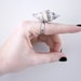 multicolored spiral shell ring, adjustable ring