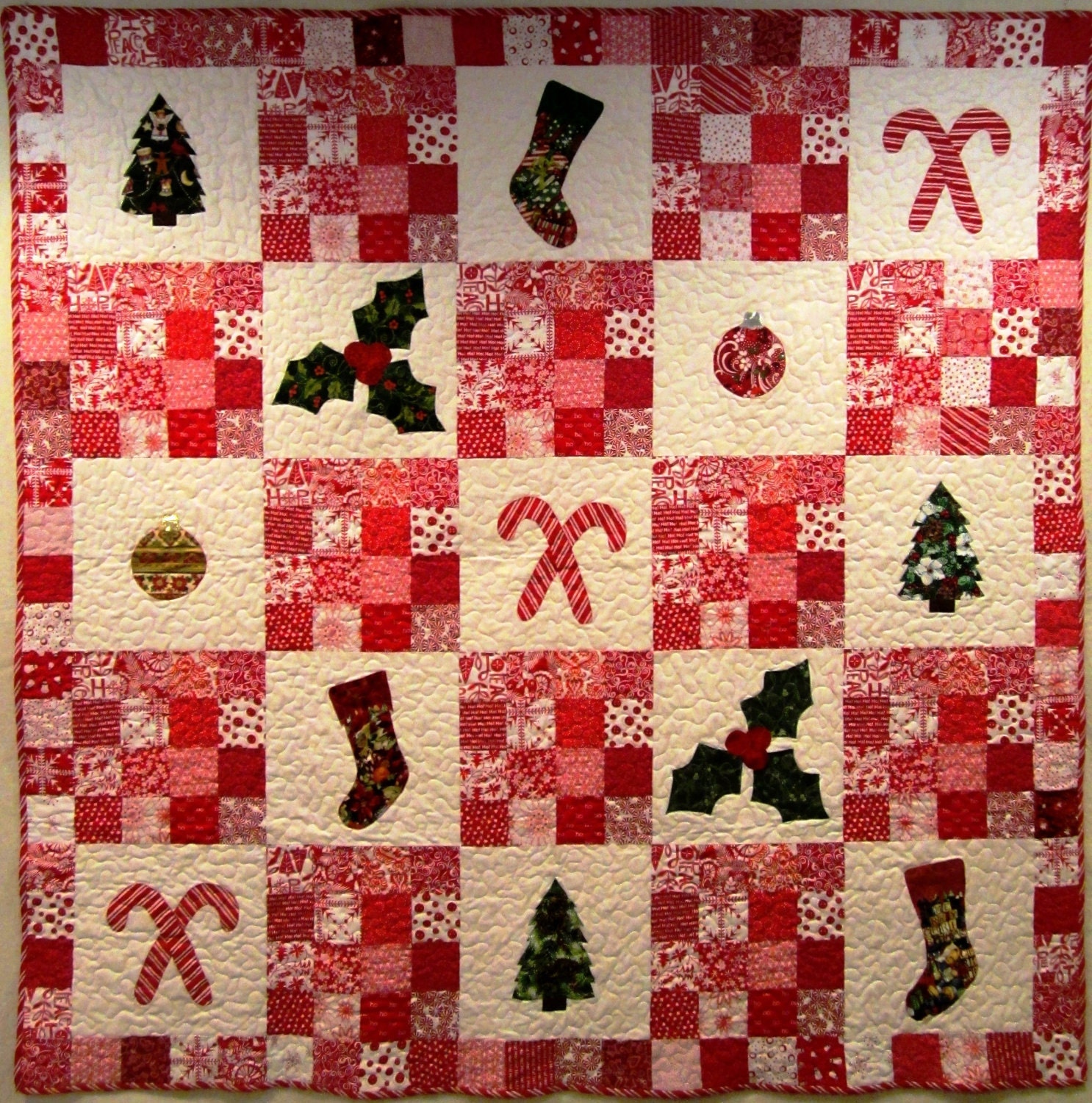 Candy Cane Christmas Quilt