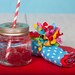 6 curly ribbon party napkin rings
