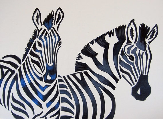 Zebra Print Stencil For Painting