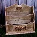 Wood Shelf - Vintage - Wood Letter Holder - Shabby Chic - Paris Apartment - Wall Shelf French Country Design Du'Jour