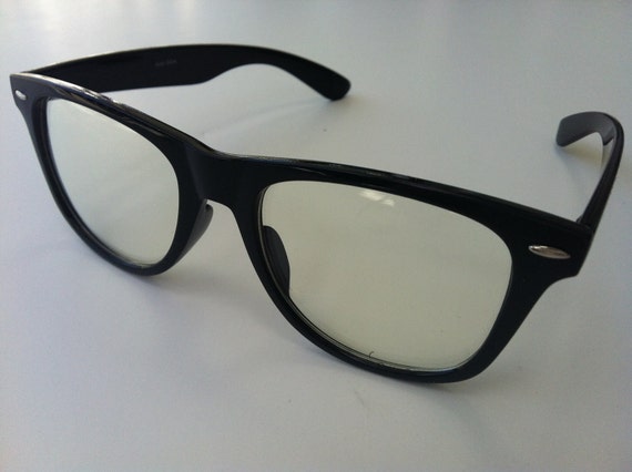 black rave glasses