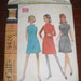 McCalls 9426 Misses' size 10 bust 32 1/2 inch dress in three versions pattern 1968