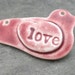 50% OFF SALE Cardinal- handmade ceramic pendant 6026