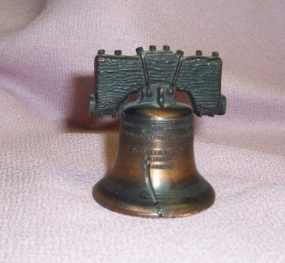 Metal souvenir Liberty Bell by TreasuresFromTexas on Etsy