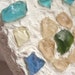 Trinket Box - Sea glass flower mosaic wooden box