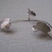 Art for the ear, Ear Jewel from fine silver (925) Ear cuff