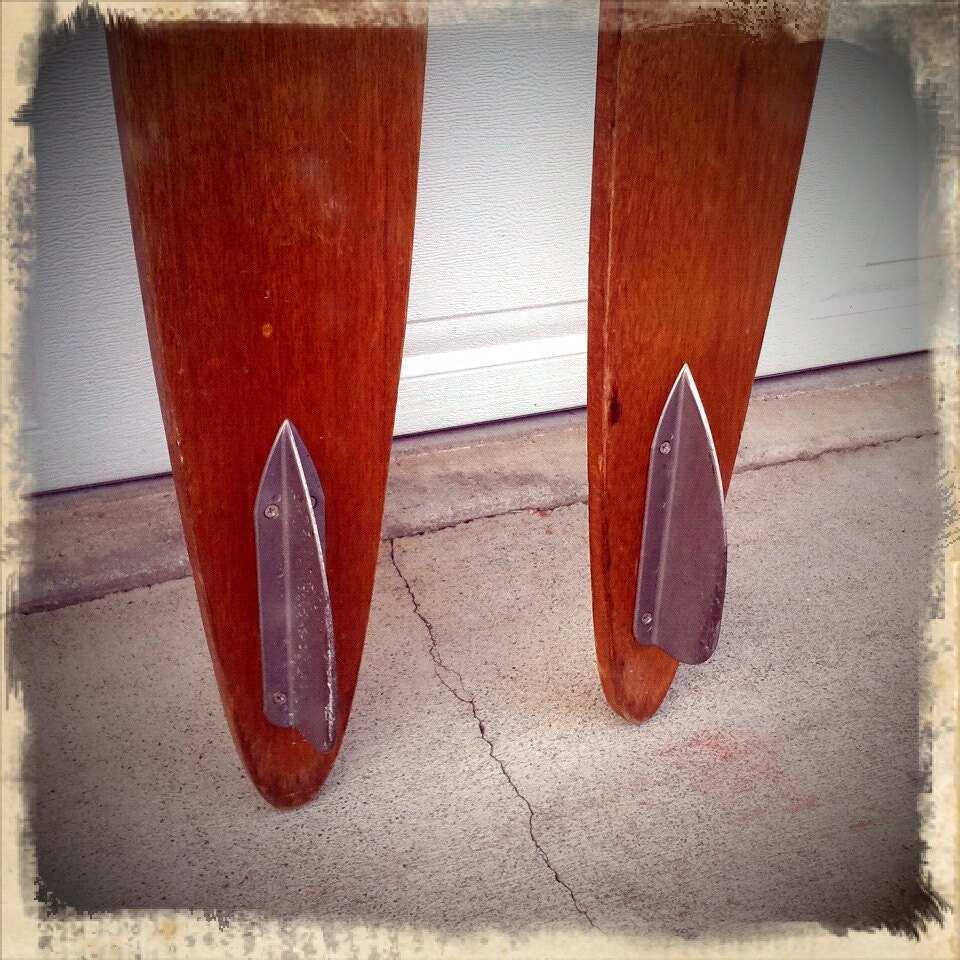 RIVIERA /// Wooden 1950s Water Skis by Love4Retro on Etsy