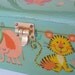 Vintage Purse Wooden Box Style-Cute Mod Animal Graphics-1960's NehiandZotz
