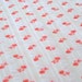 Vintage Fabric - Precious Pink Flowers on White - 42"L x 44"W - NehiandZotz