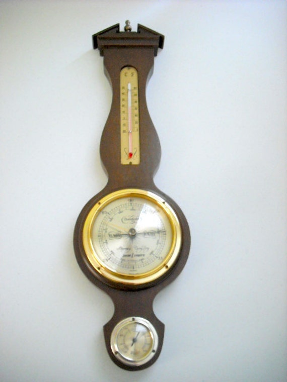 VINTAGE THERMOMETER BAROMETER Hygrometer Weather Station