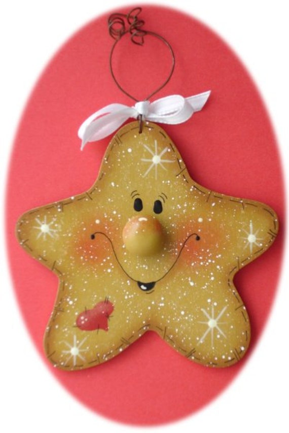 star christmas ornament hand painted wood star christmas ornament hand painted wood