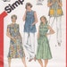 Simplicity 6040 Smock Pattern, House Dress, House Coat, UNCUT, Size 10, 12, 14