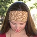 Brown Cotton Extra Wide Headband Convertible Headcovering Scarf