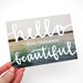 SALE // Travel Postcards, Hand-Lettered Calligraphy, Travel Photography, Hello from Someplace Beautiful, Set of 5, Ready to Ship