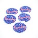 SALE Round Stickers . Howdy Envelope Seals . Modern Calligraphy . Coral Peach Script on Navy Speckled Background . Set of 5