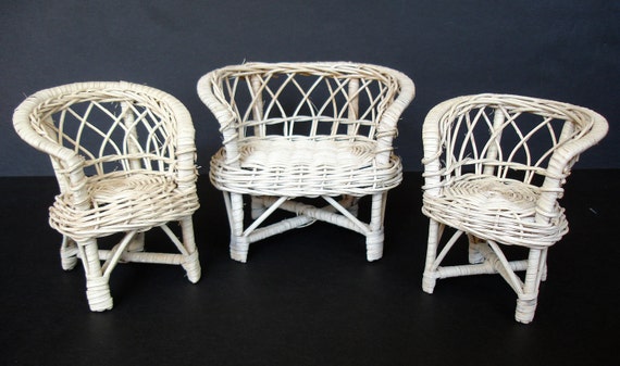 rattan dollhouse furniture