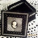 Black and Silver Cameo Trinket Box