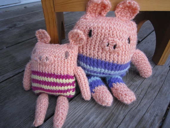 chunky knit stuffed animal