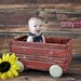 Photo Prop Wagon Rustic Red -child or newborn photography prop- country prop- antique prop