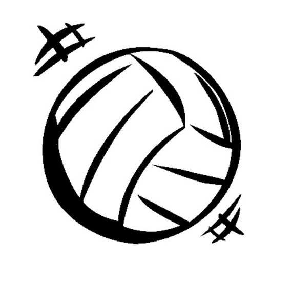 Volleyball Vinyl Decal Many color choices by LivingCreatively