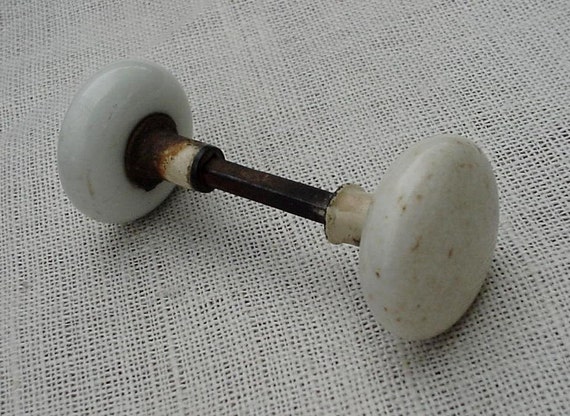 Vintage Door Knob White Marble Door Knob Set by ITSYOURCOUNTRY