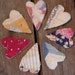 Primitive Heart Appliques Prim Folk Art Cutter Quilt Feedsack Shabby Embellishments itsyourcountry