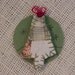 Quilted Tree Pin Antique Primitive Feedsack Cutter Quilt Tiny Autumn Fall Pine Tree Brooch Lapel Pin Folk Art Jewelry itsyourcountry