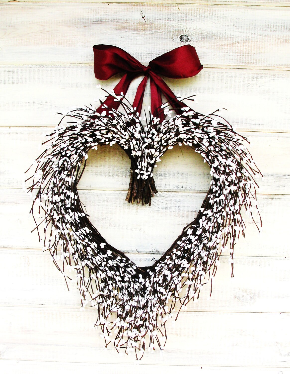 Wedding WreathWeddingsHeart WreathRustic Wedding Wreath DecorHeart