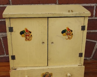 Vintage Wood doll clothes cabinet