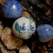 Handmade Beads, Porcelain, Hand Painted Flowers