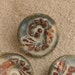 Handmade Buttons, Shrimp Stamped Porcelain