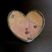Heart Dish, Handbuilt Inlaid Porcelain