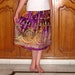 Gypsy Skirt: Boho Indian Knee Length Skirt, Bohemian Tie Dye Beach Summer Skirt Cover Up