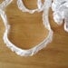 2 Yard White Cotton Gathered Ruffled Scalloped Eyelet Trim 3/4" wide.