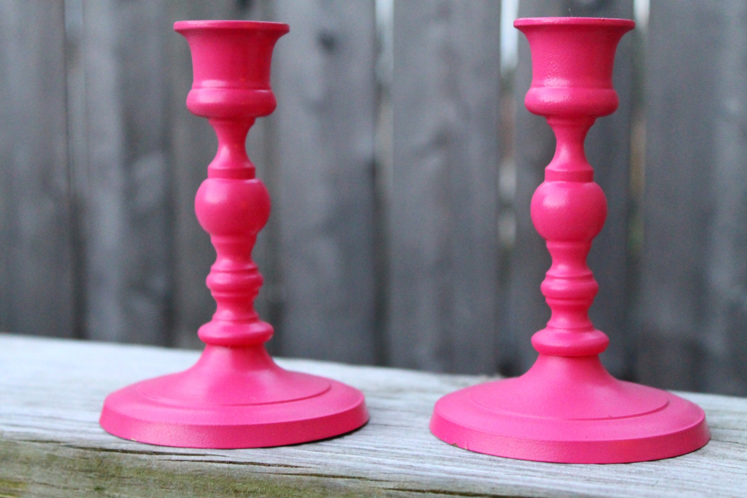 upcycled brass candle holders valentines day decor