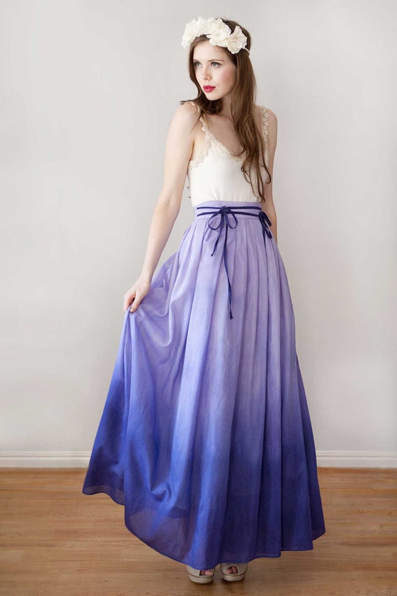 Items similar to Long Skirt, Maxi Skirt 'Lily skirt in Lilac' on Etsy