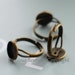 12mm 10pcs Antique Bronze Ring base settings Vintage style B211