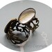 13x18mm 6pcs Oval Antique Brass Adjustable Ring settings with glass domes Vintage style B220