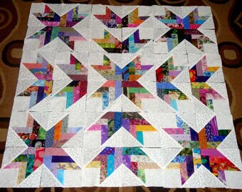 36 FRENCH BRAIDS  Quilt Top Fabric Blocks  Squares